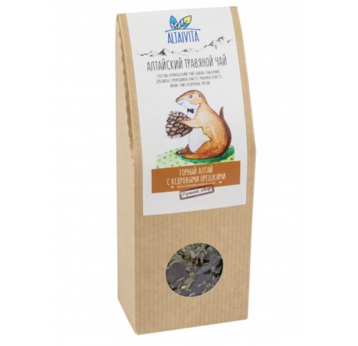 Травяной чай Горный Алтай с кедровыми орешками 70г